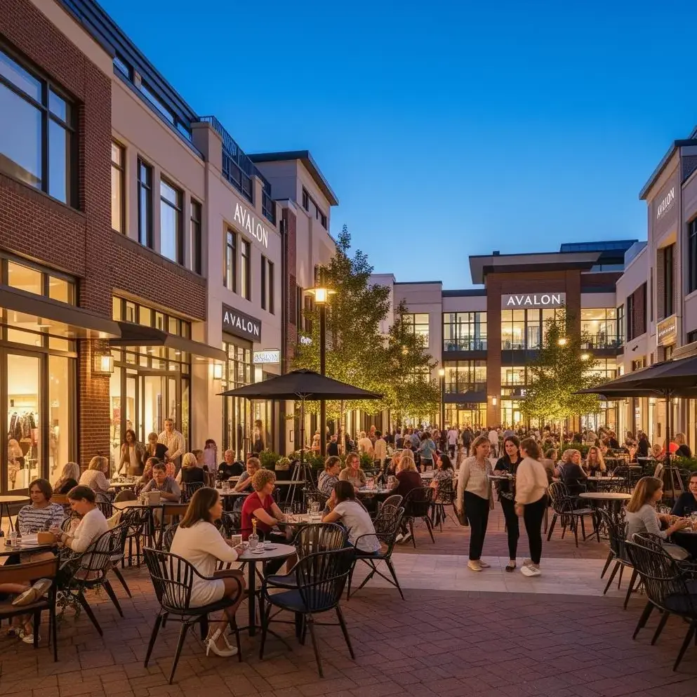 Downtown Alpharetta and Avalon lifestyle district