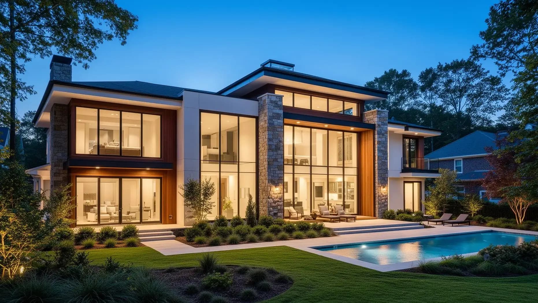 North Atlanta luxury estate on large lot