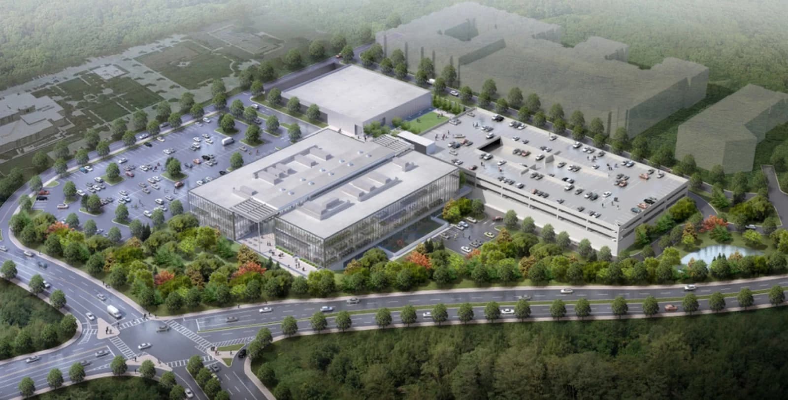 Mercedes-Benz USA headquarters in Sandy Springs Atlanta showing corporate campus expansion with new R&D center bringing 500 jobs by 2026