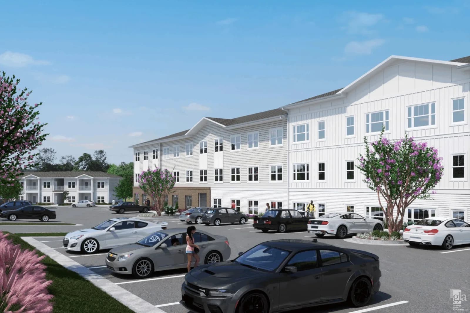 Sylvan Hills II affordable housing development rendering showing 233 new apartments and townhomes in Southwest Atlanta