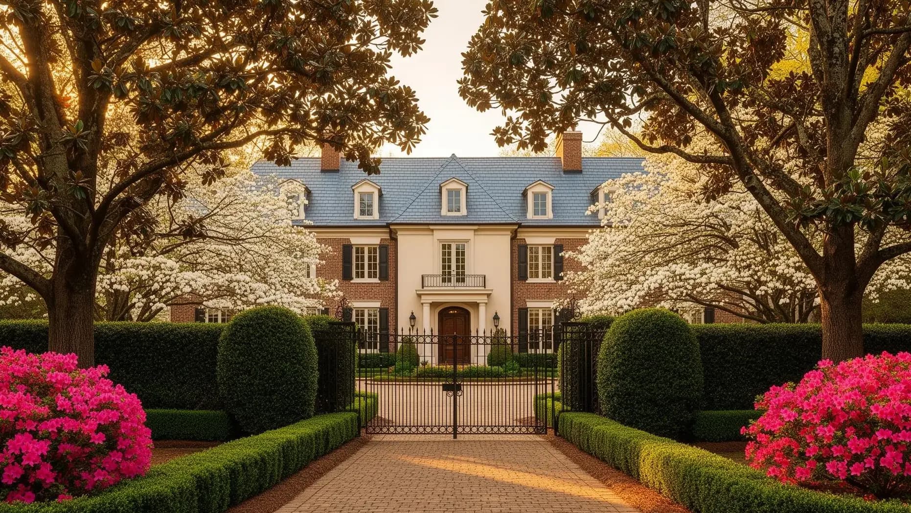 Tree-lined Buckhead street near Atlanta's finest restaurants and dining destinations