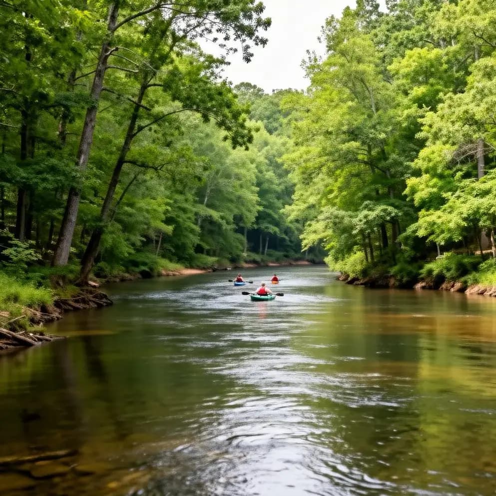 Chattahoochee River scenic view near Sandy Springs luxury properties