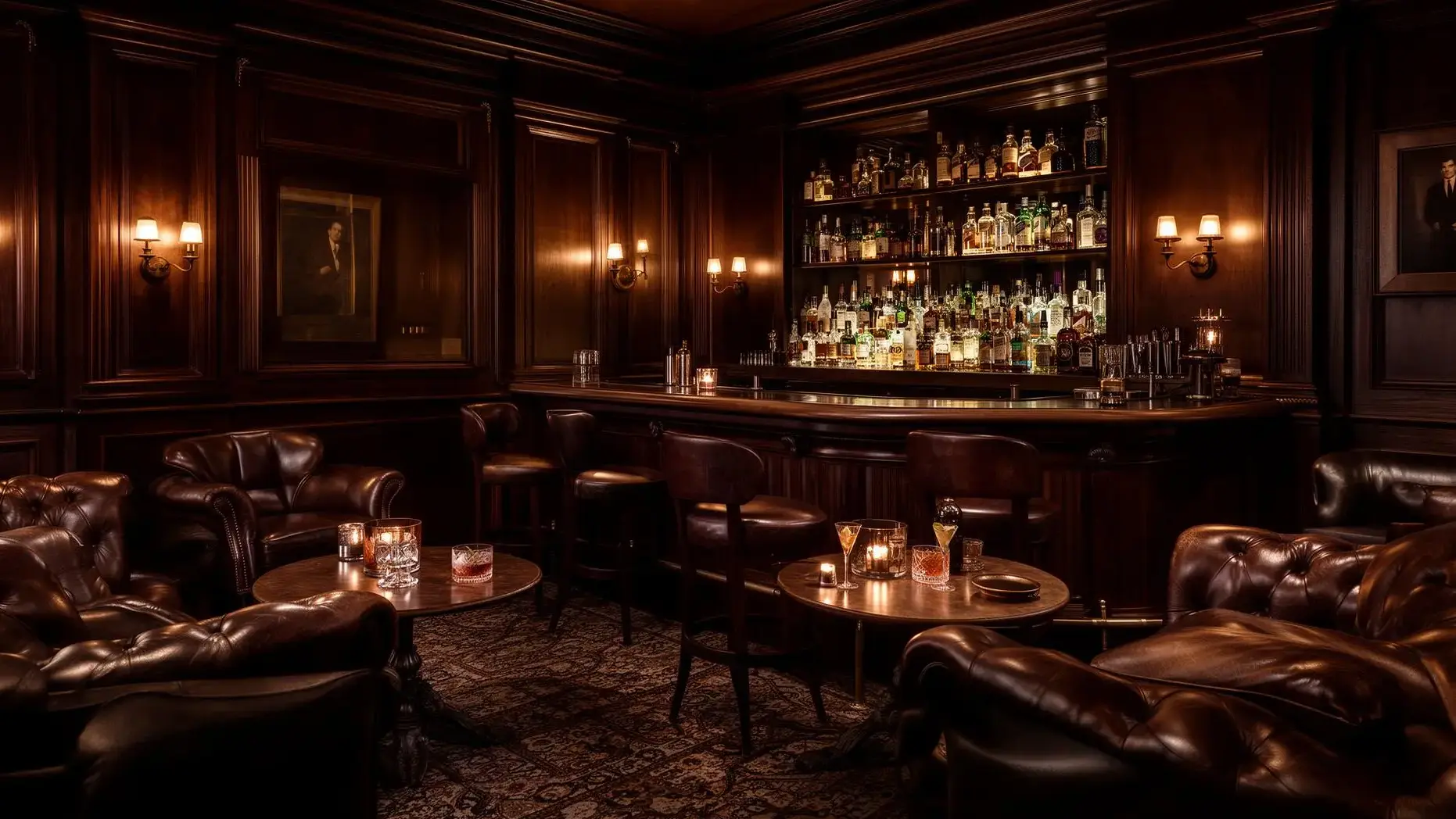 The Library speakeasy lounge at The Dillon Buckhead