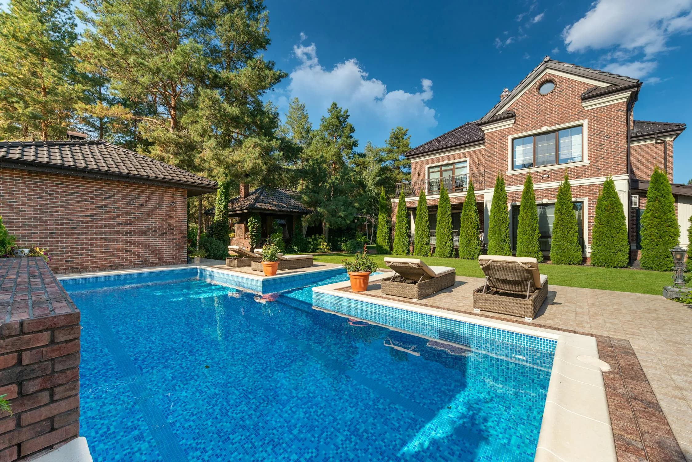 Luxury Atlanta home with backyard swimming pool