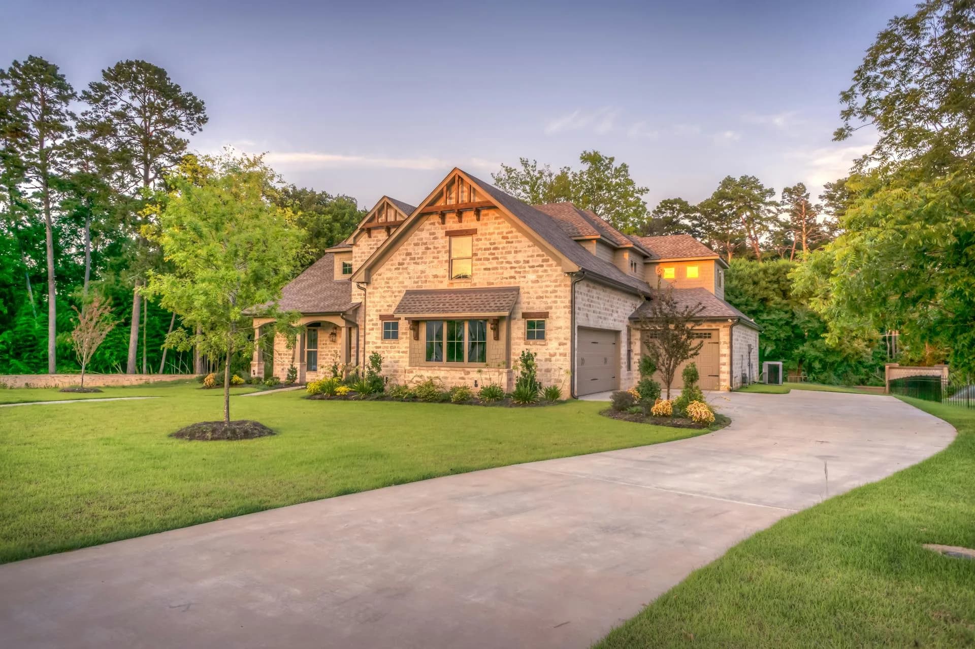 Atlanta luxury home grand entrance prepared for an open house showing