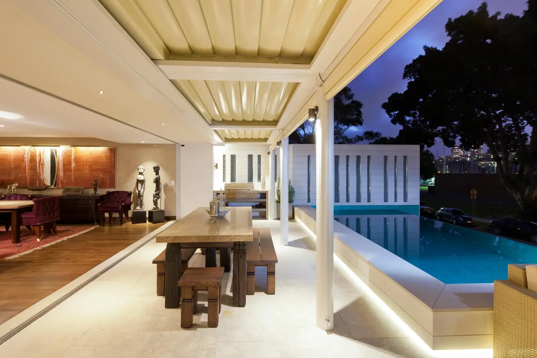 Resort-style pool and outdoor living at luxury Atlanta gated community