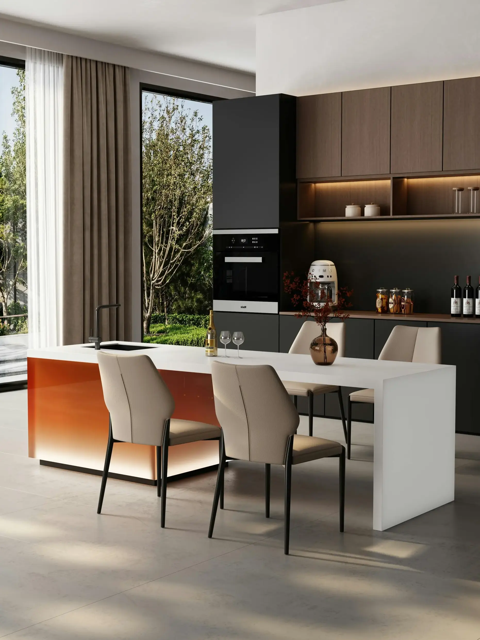 Modern luxury kitchen interior representing Virginia-Highland's high-end real estate market