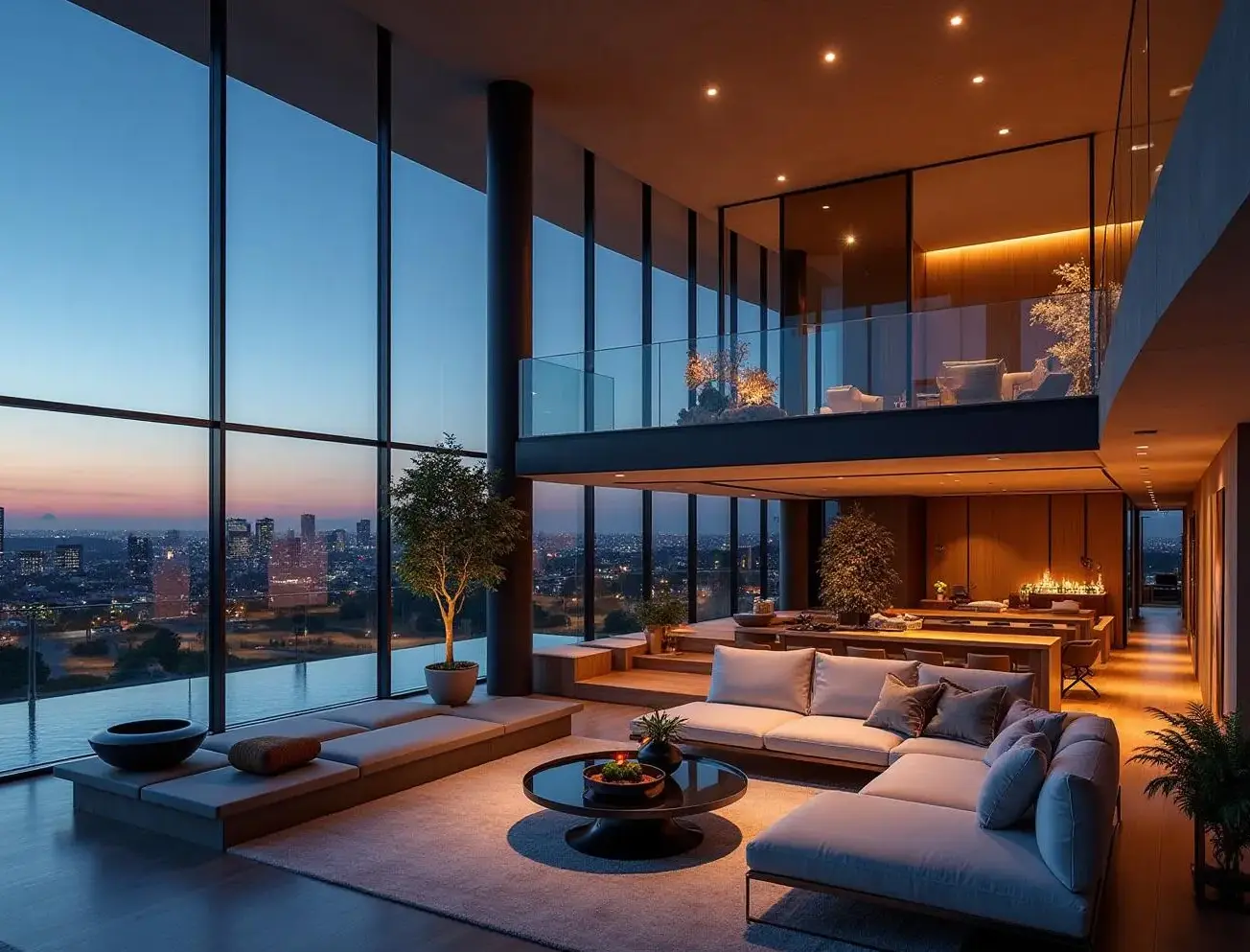 Modern luxury living space