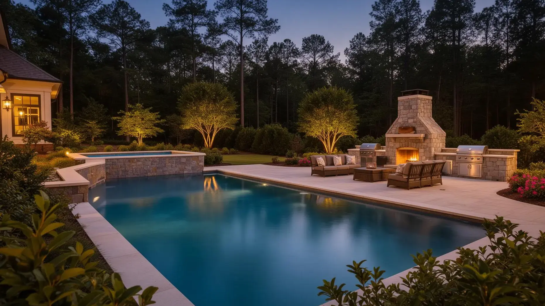 Resort-style pool and outdoor living