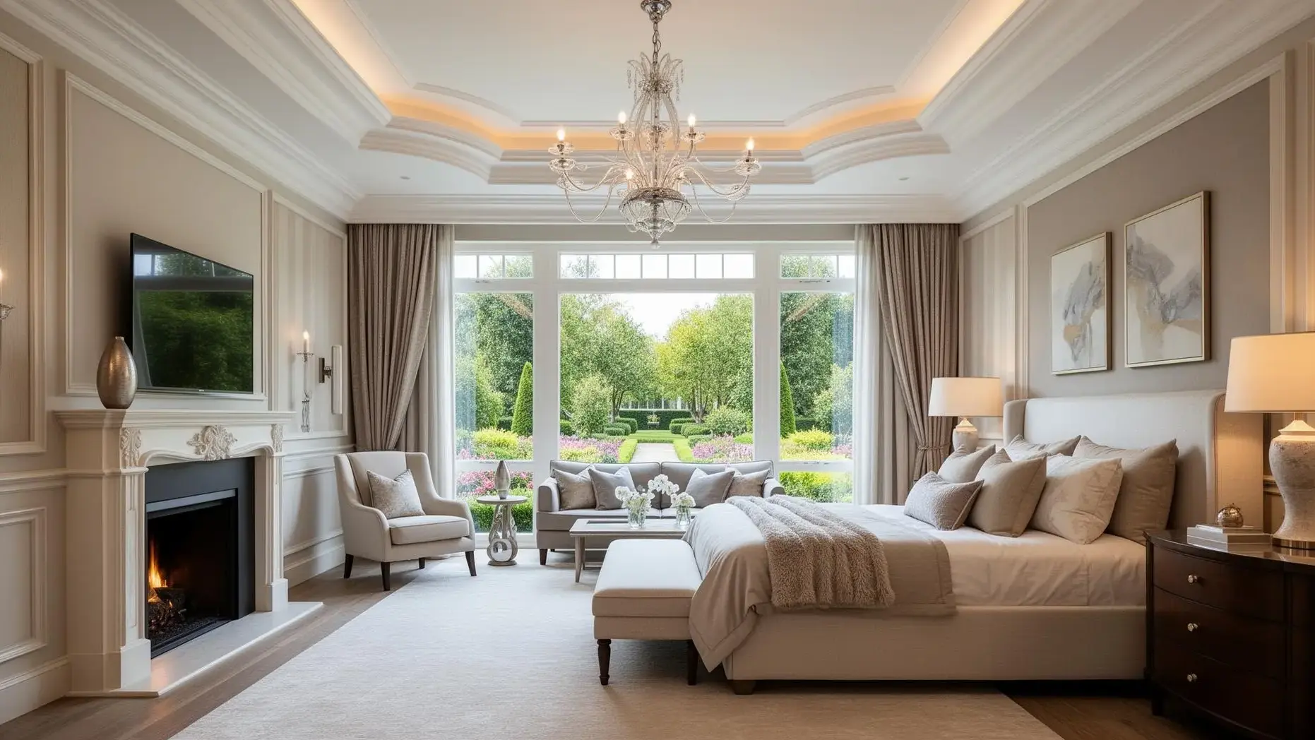 Elegant primary suite