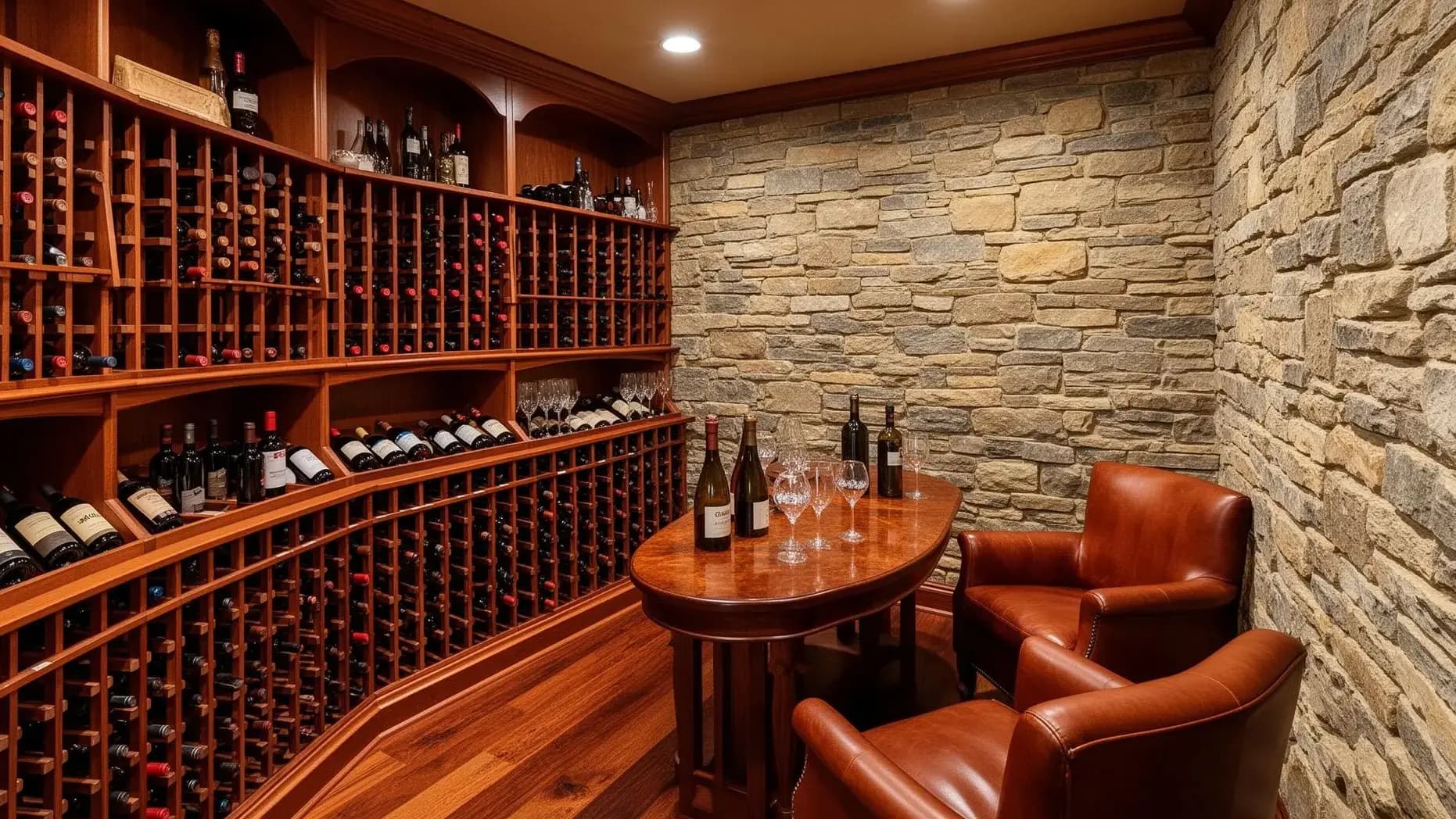 Custom wine cellar