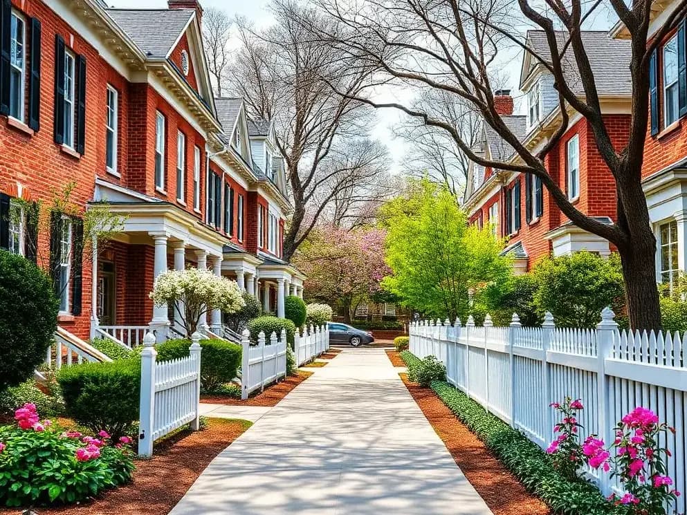 Private Roswell luxury residential street