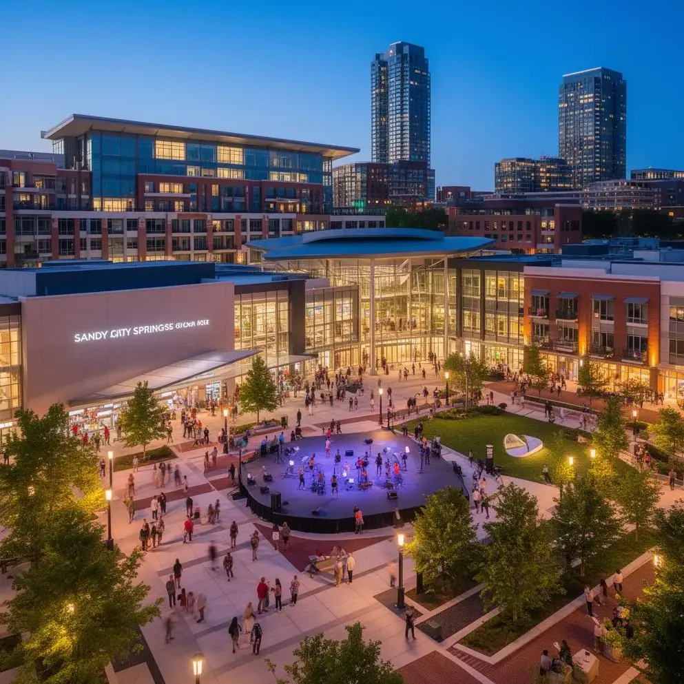 Sandy Springs City Center urban amenities